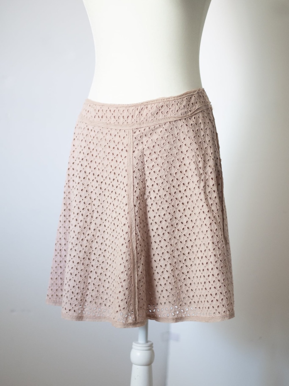BCBG MaxAzria Eyelet Skater Skirt